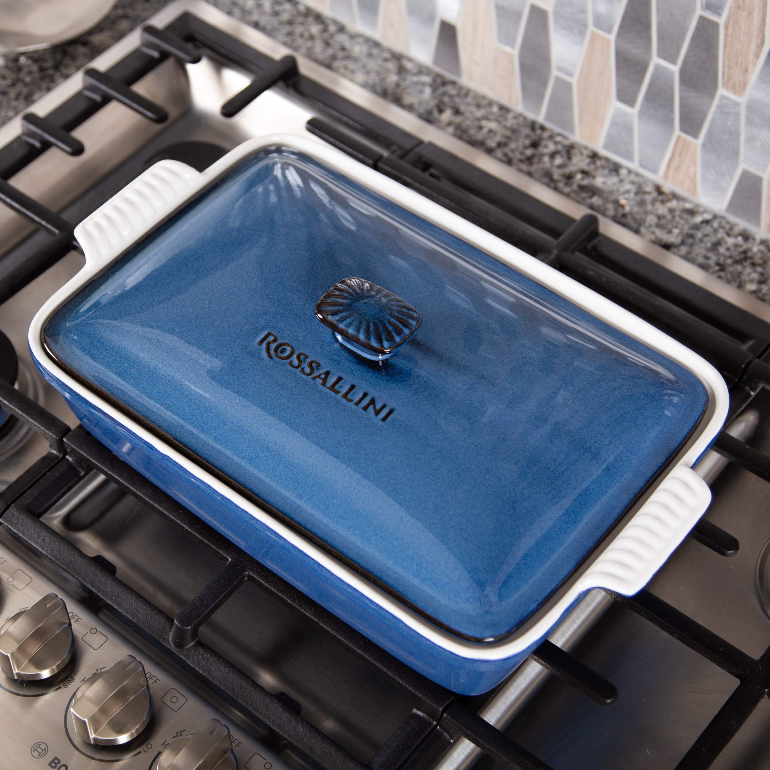 ROSSALLINI large-capacity dish ideal for lasagna, casseroles, and family gatherings.