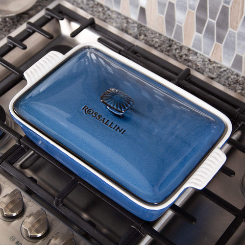 ROSSALLINI large-capacity dish ideal for lasagna, casseroles, and family gatherings.