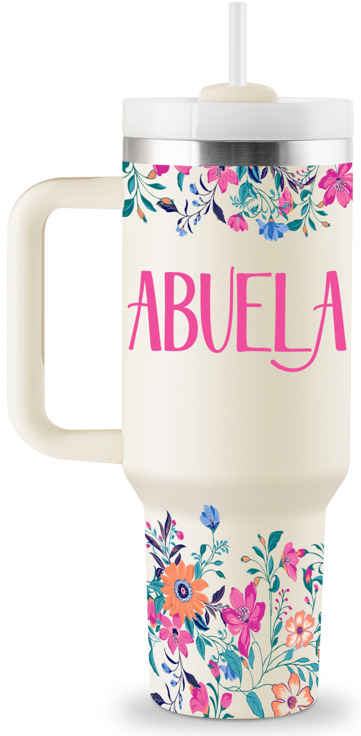 ROSTANTEN Abuela tumbler with lid and straw for travel and hydration