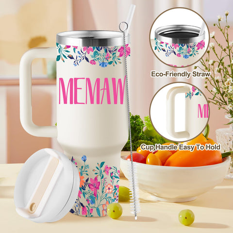 ROSTANTEN Memaw stainless steel body resists rust and keeps beverages fresh on the go.