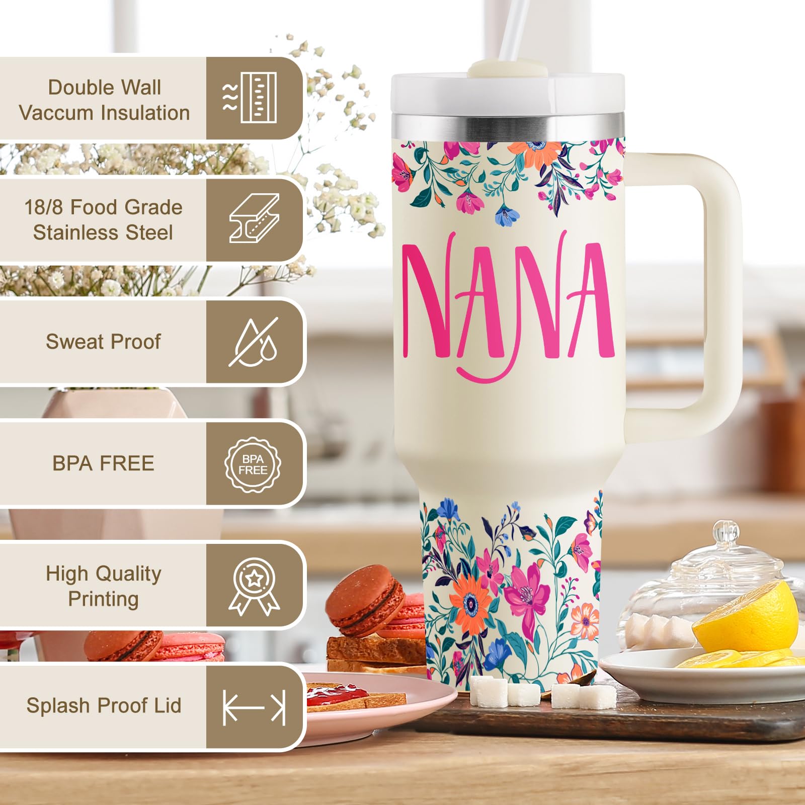 ROSTANTEN Nana Gifts pattern close-up showing colorful design details