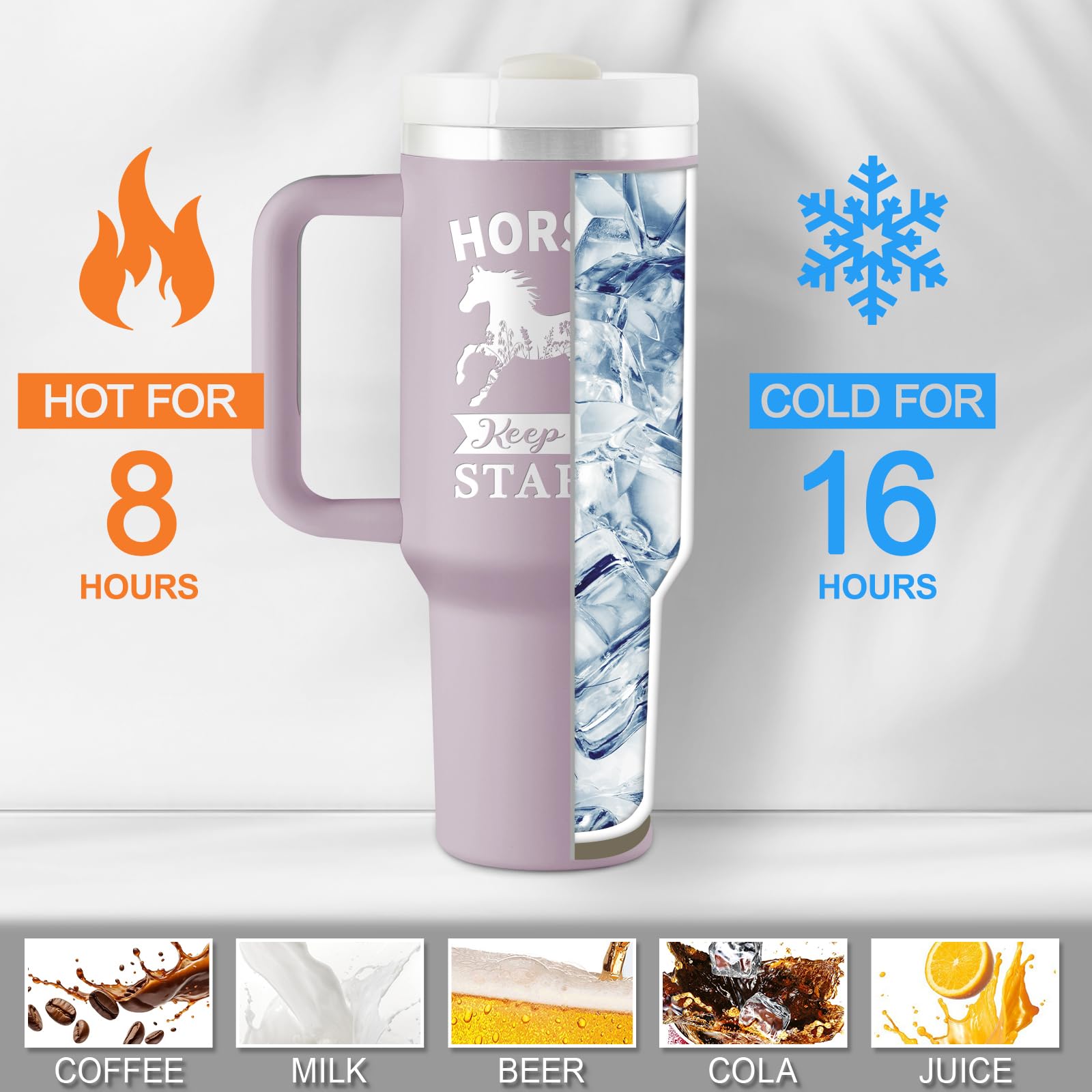 ROSTANTEN tumbler includes straw and cleaner brush for easy maintenance