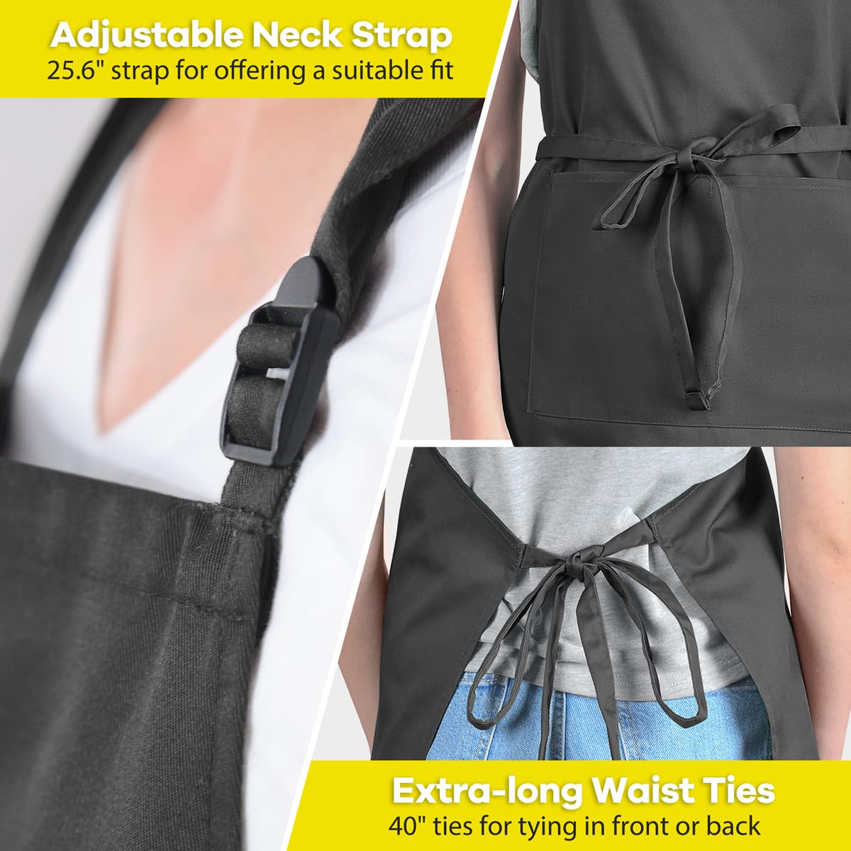 ROTANET 40-inch waist ties offer versatile front or back tying for different bodies.
