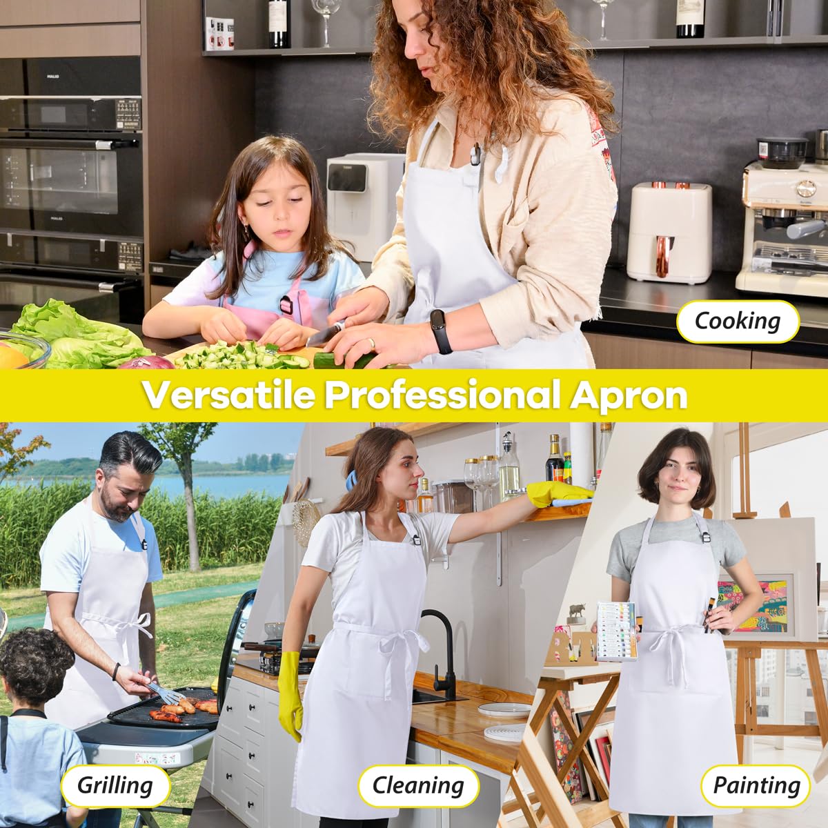 Rotanet apron care instructions: machine washable for easy maintenance
