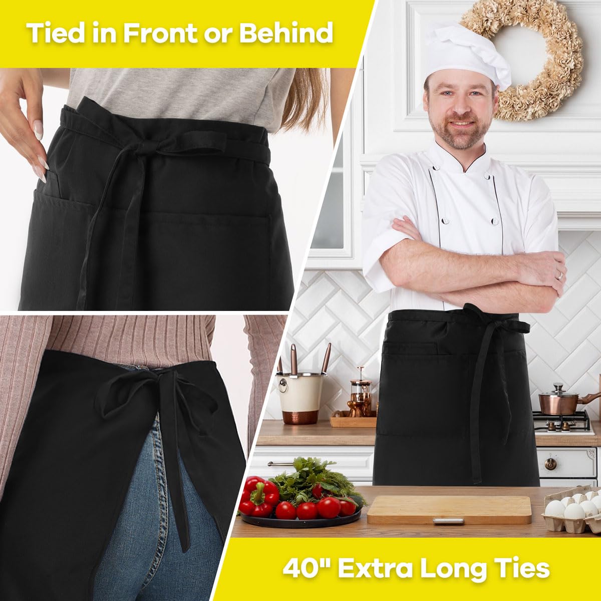 ROTANET durable, easy-clean bistro apron designed for daily use.
