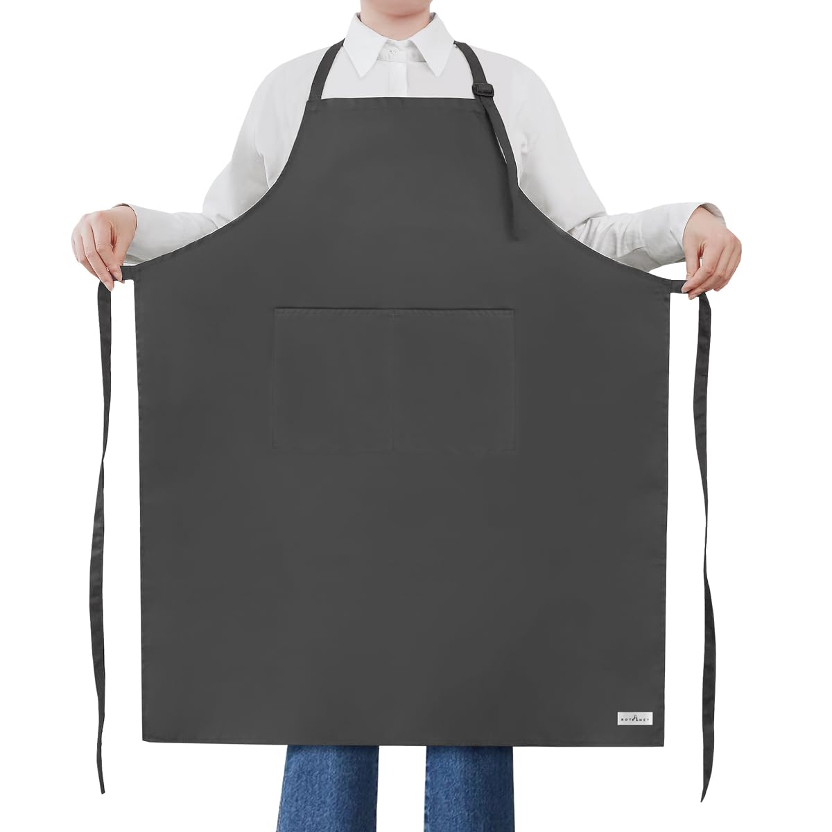ROTANET extra large apron with adjustable neck for full kitchen coverage.