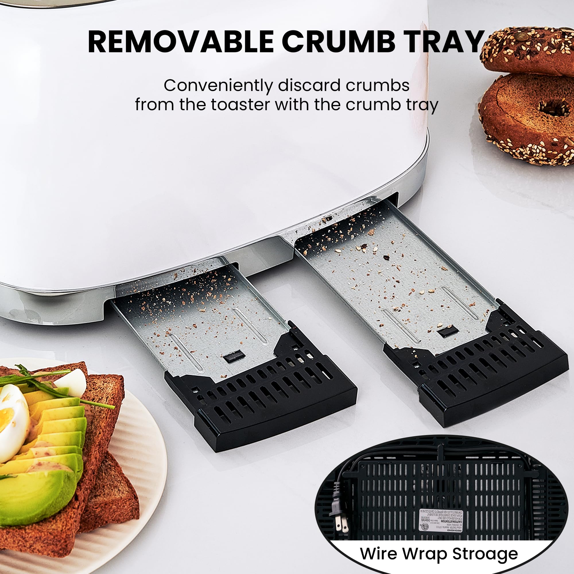 Roter Mond cancel function allows stop-and-go toasting when needed.