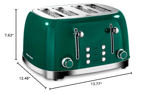 Roter Mond toaster green cord wrap helps keep counters tidy.