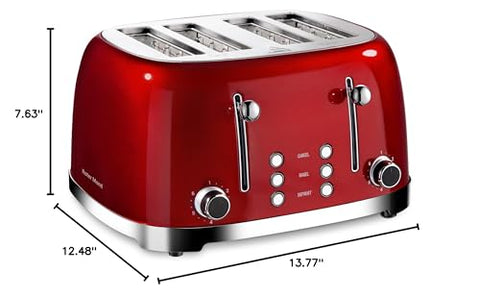 Roter Mond red retro toaster adds stylish flair to any kitchen