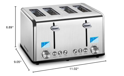 Roter Mond Countdown toaster wide slots suit artisan bread and large slices