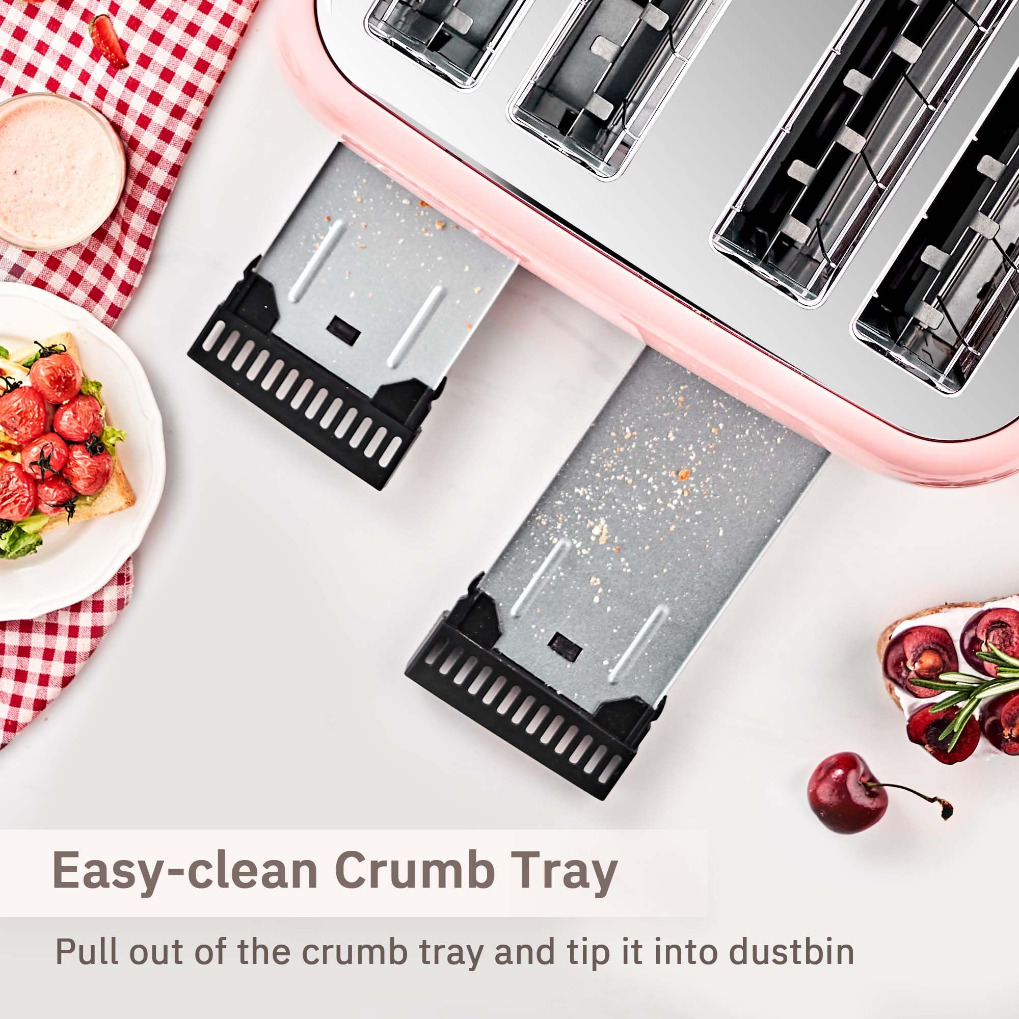 Roter Mond pink stainless steel close-up showing durable finish