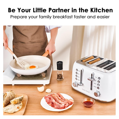 Roter Mond removable crumb tray makes cleaning quick and easy.