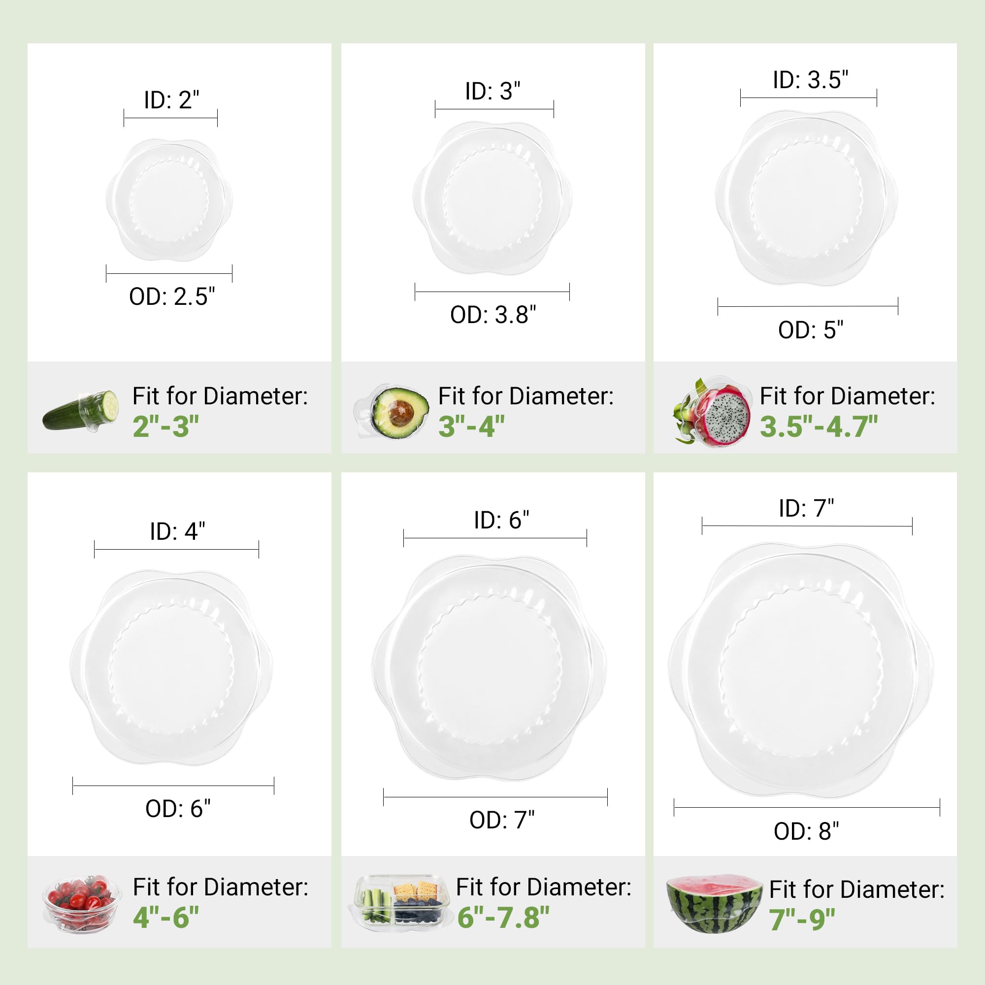 ROTTOGOON 4-inch round lid seals small bowls securely.