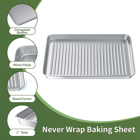 Rottay bacon rack helps achieve crispy edges while catching drips for cleaner trays.