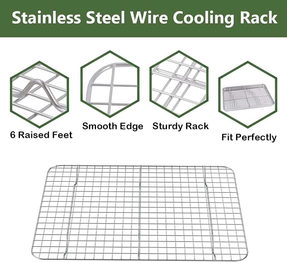 Rottay four-piece bakeware set includes pans and racks for meals