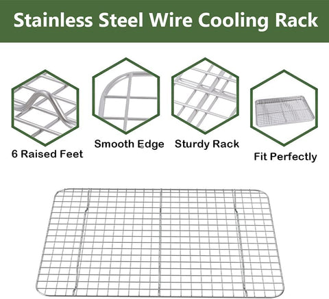 Rottay four-piece bakeware set includes pans and racks for meals
