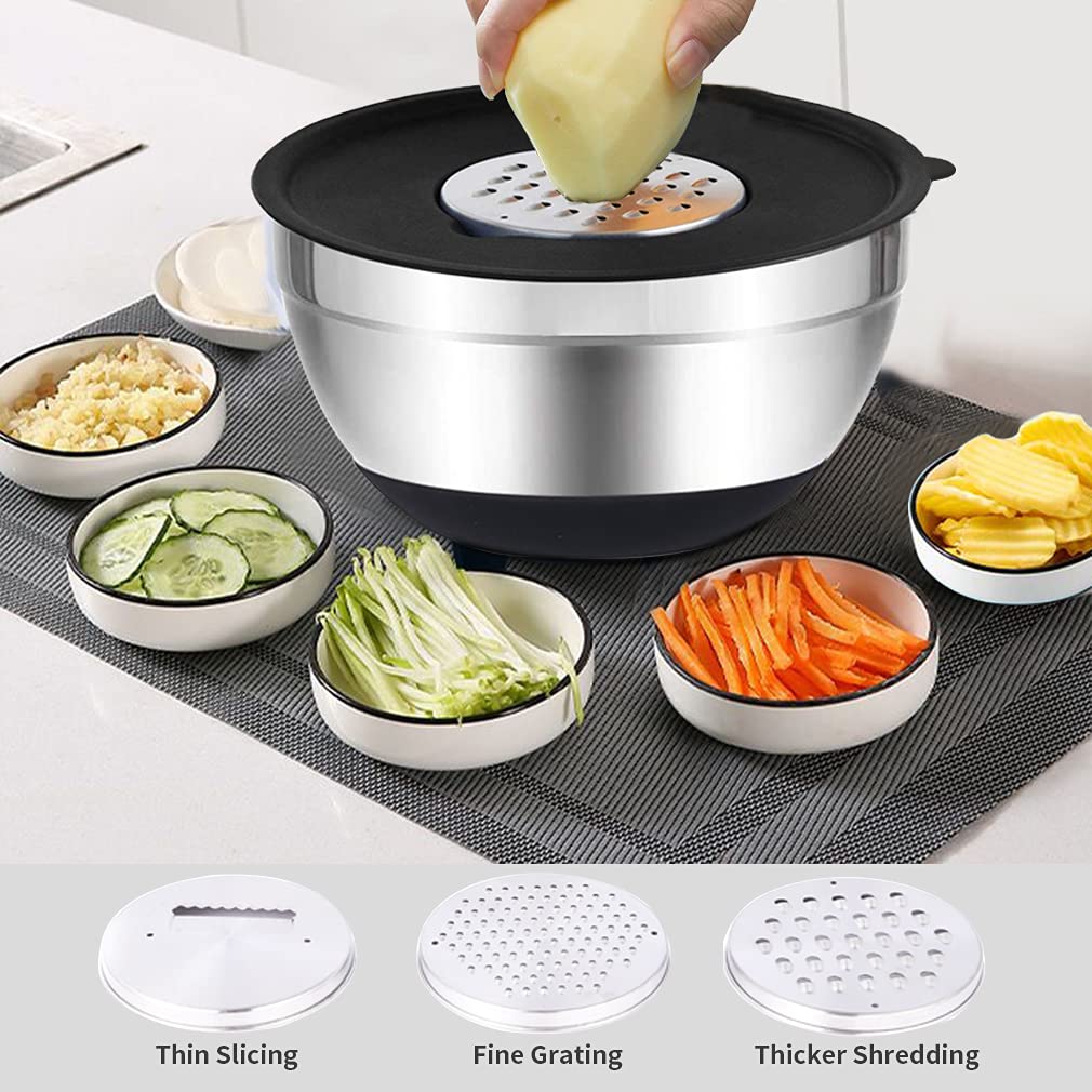 Rottay 4qt bowl with removable center grate for fast grating