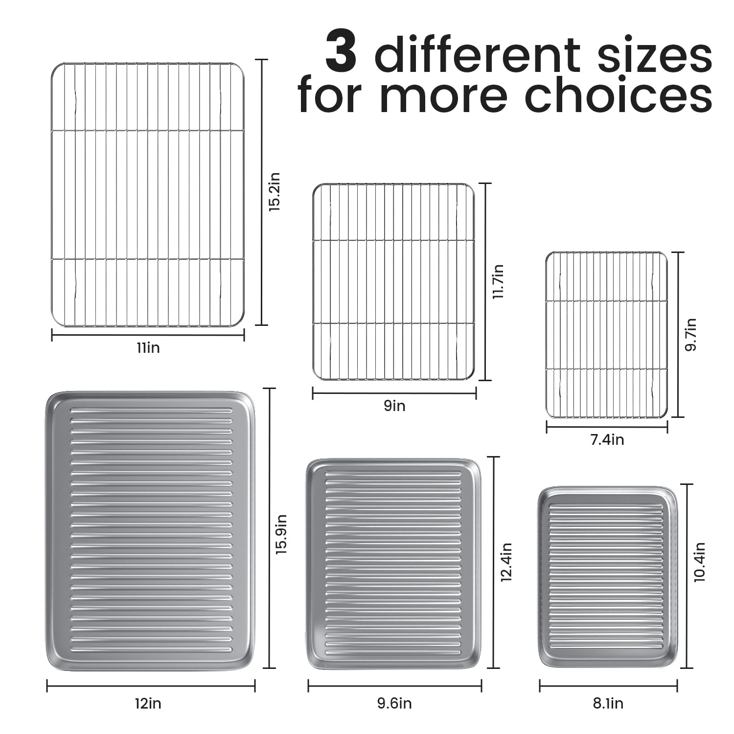 Rottay stainless steel baking pan with smooth polished surface for durability and warp resistance.