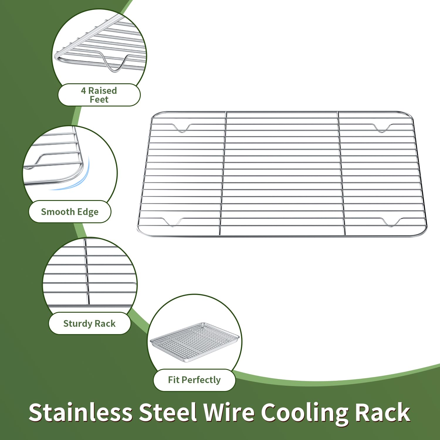 Rottay wire rack cooling architecture keeps foods elevated for faster, even cooling.