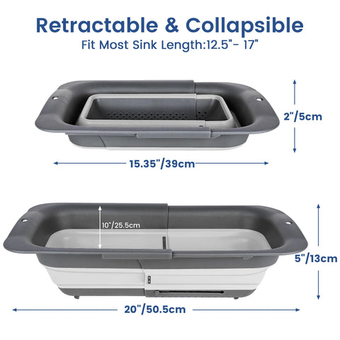 ROTTOGOON adjustable size fits various sinks and saves space when folded
