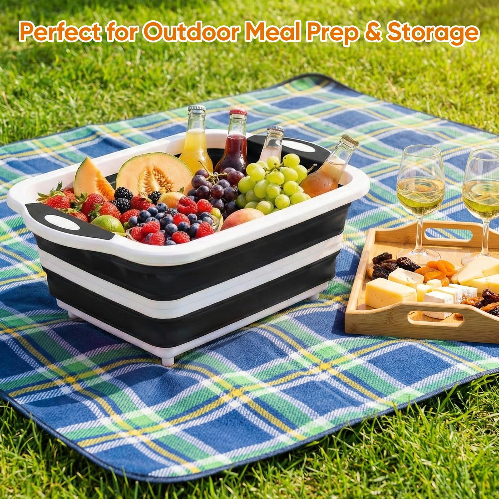 ROTTOGOON tub is dishwasher safe for easy cleanup after outdoor meals