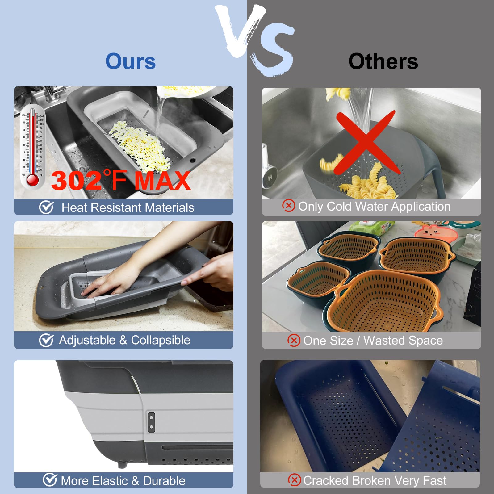 ROTTOGOON folds flat for compact storage in drawers or cabinets