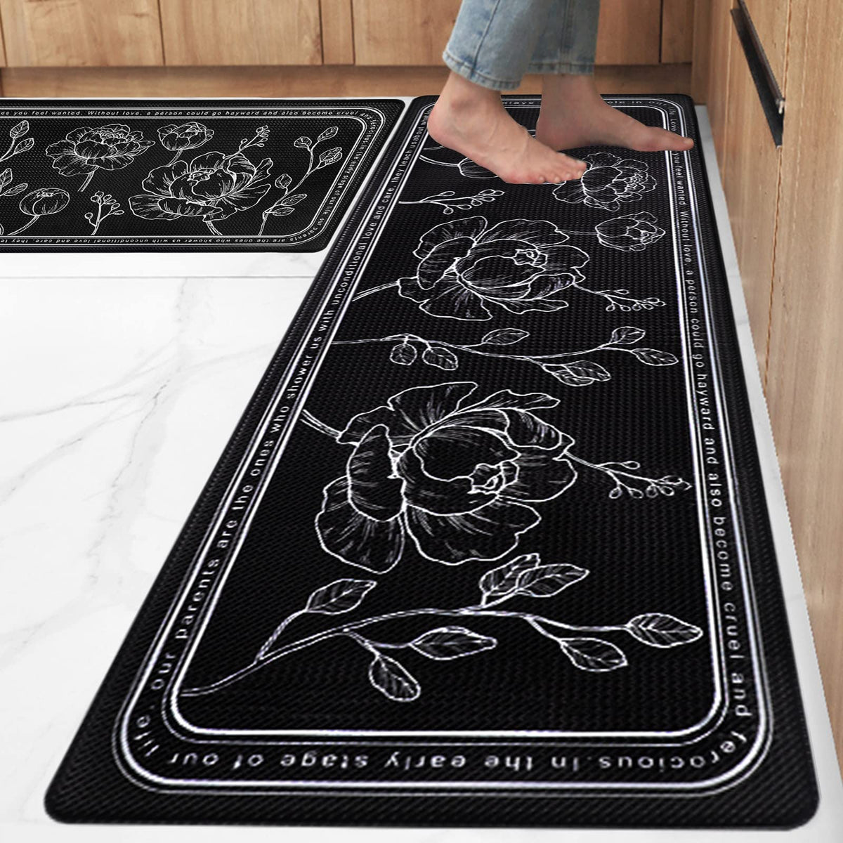 ROTTOGOON kitchen mat set of 2 – overview showing cushioned comfort for daily tasks
