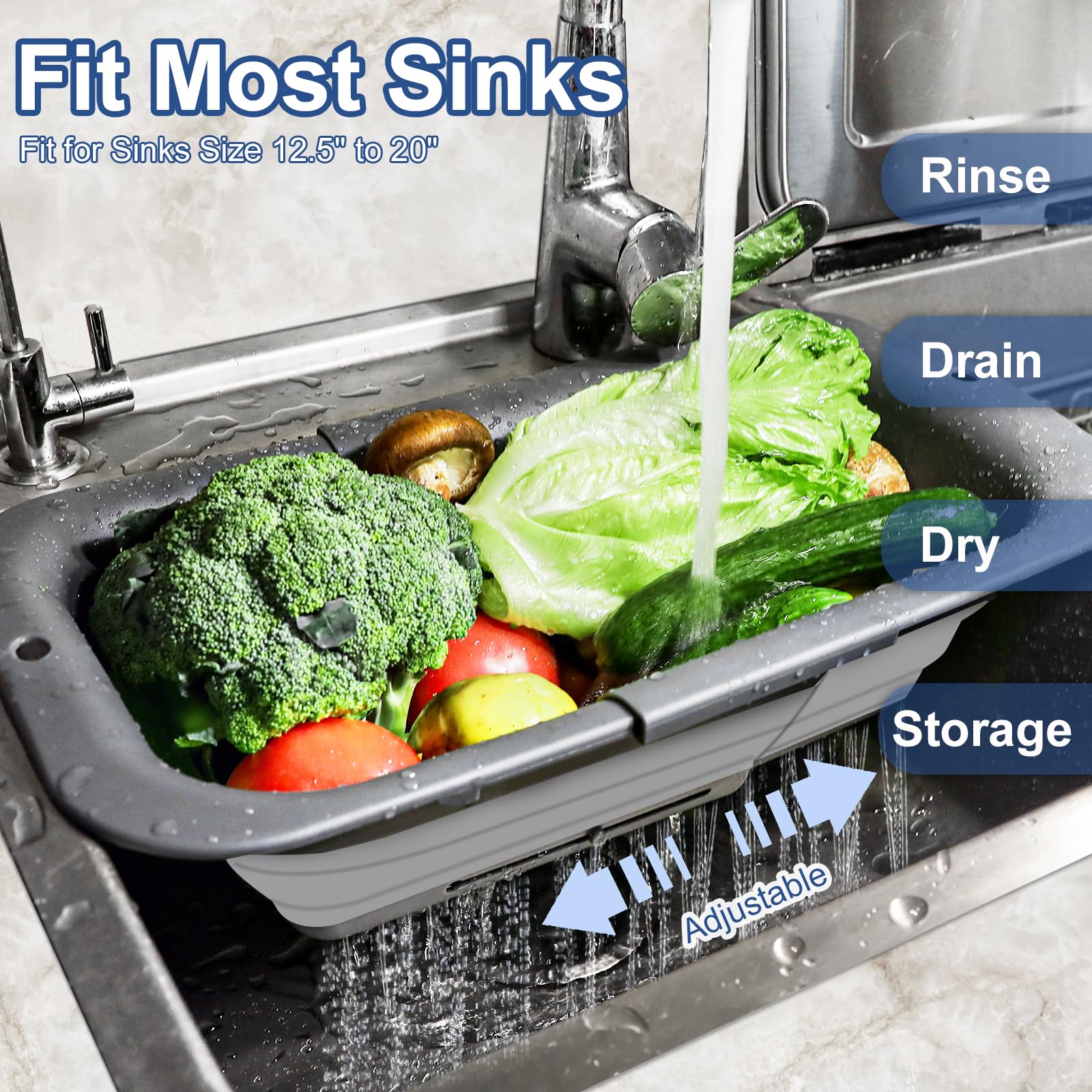 ROTTOGOON versatile for washing produce, thawing foods, and counter drying