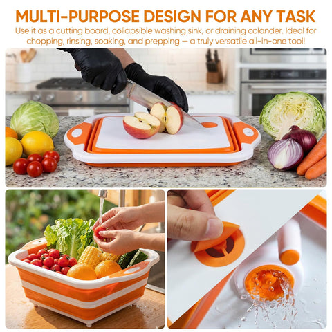 RottoGoon outdoor storage tub helps organize utensils and ingredients.