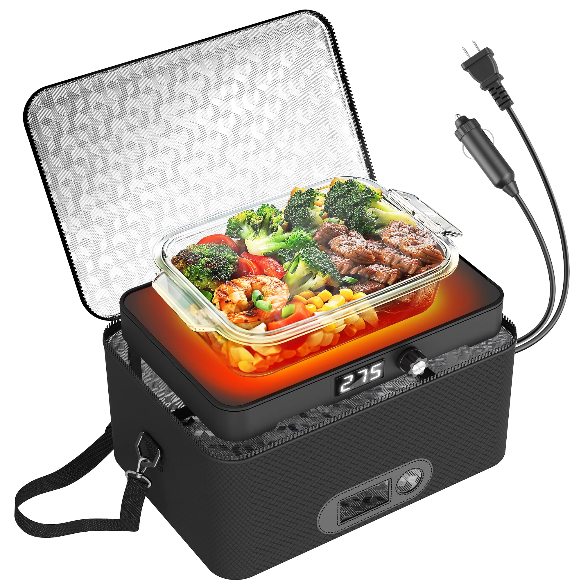 ROTTOGOON portable oven front view, compact design ideal for on-the-go meals.