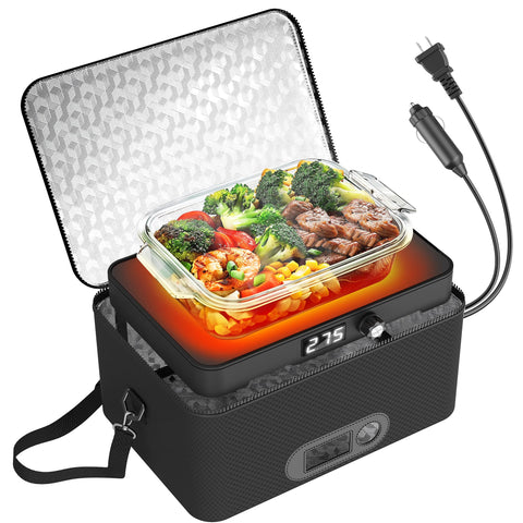 ROTTOGOON portable oven front view, compact design ideal for on-the-go meals.