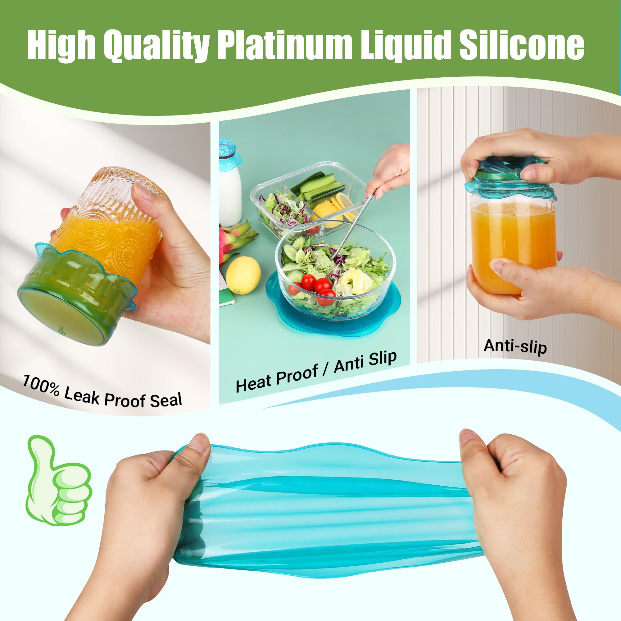 RottoGoon lid blue used in microwave for splatter-free heating