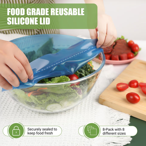 ROTTGOON silicone stretch lid eco-friendly option reduces disposable plastics.