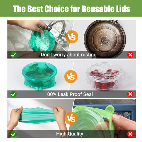 RottoGoon mason jar cover provides flexible sealing on jars.