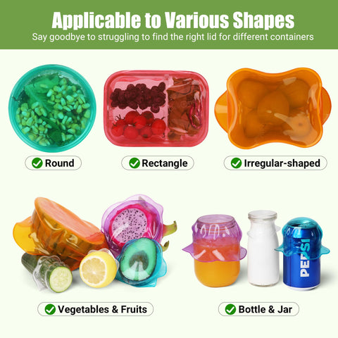 RottoGoon rectangle lid fits 8-inch containers with a snug seal.