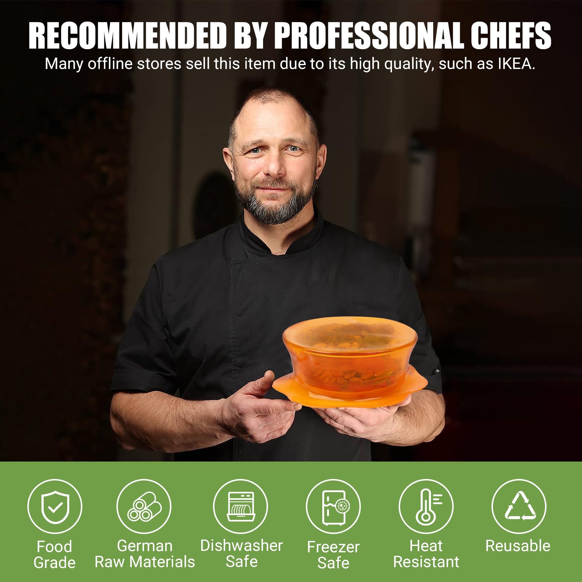 RottoGoon eco-friendly silicone lid reduces single-use plastic waste.