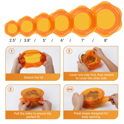 ROTTOGOON sustainable silicone lids reduce single-use waste and protect food freshness