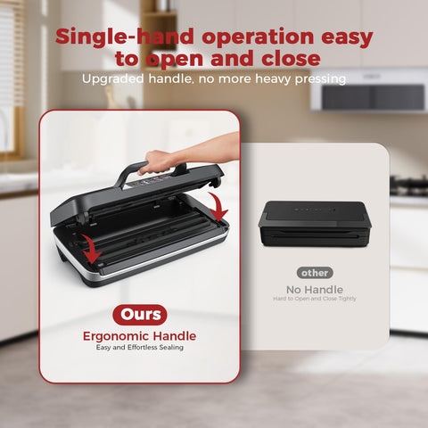 ROUUO included bag roll and pre-cut bags set simplifies prep and reduces waste