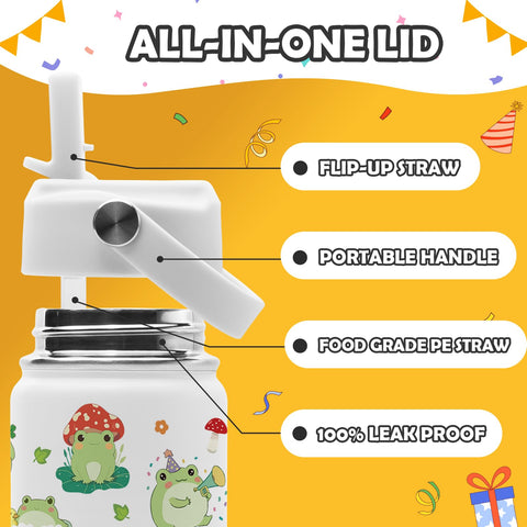 ROVOZAR kids bottle with easy-hold handle for small hands