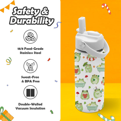 ROVOZAR leak-proof cap and straw prevent spills during activities