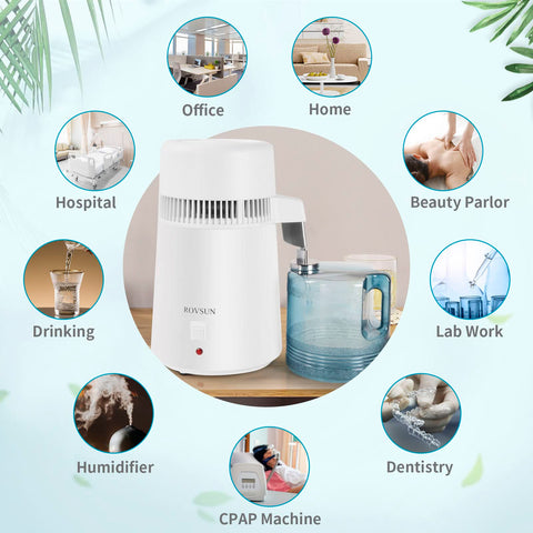 ROVSUN distiller built-in thermostat auto-off for safe operation