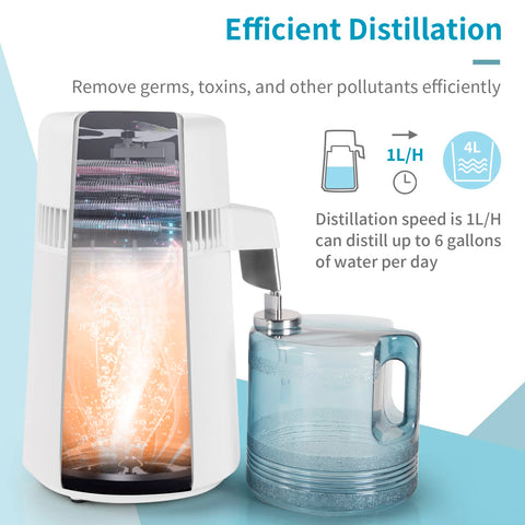 ROVSUN distiller BPA-free container supports safe water storage at home