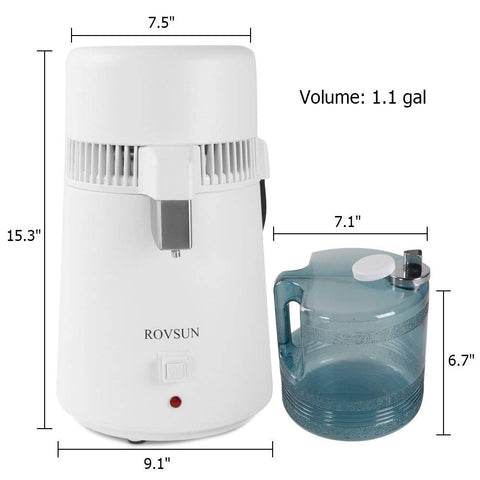 ROVSUN distiller control panel with 750W heating for efficient distillation