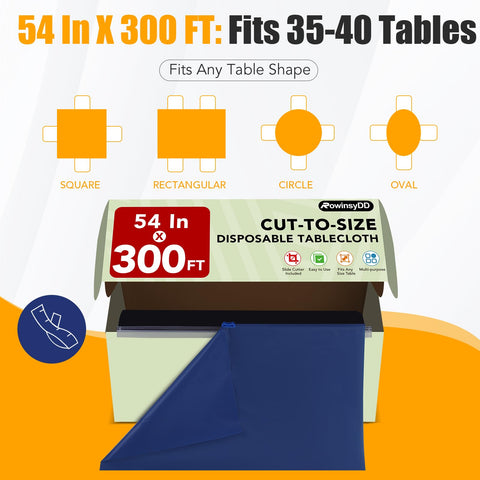 RowinsyDD heavy-duty waterproof and tear-resistant tablecloth protects tables from spills