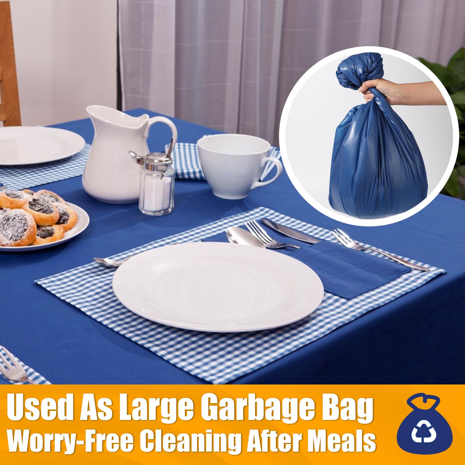 RowinsyDD disposable tablecloth ideal for outdoor parties and barbecues