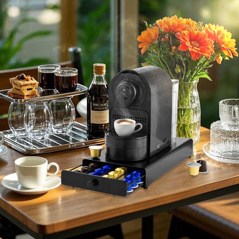 Rowise 40-capsule capacity keeps your capsules within reach.