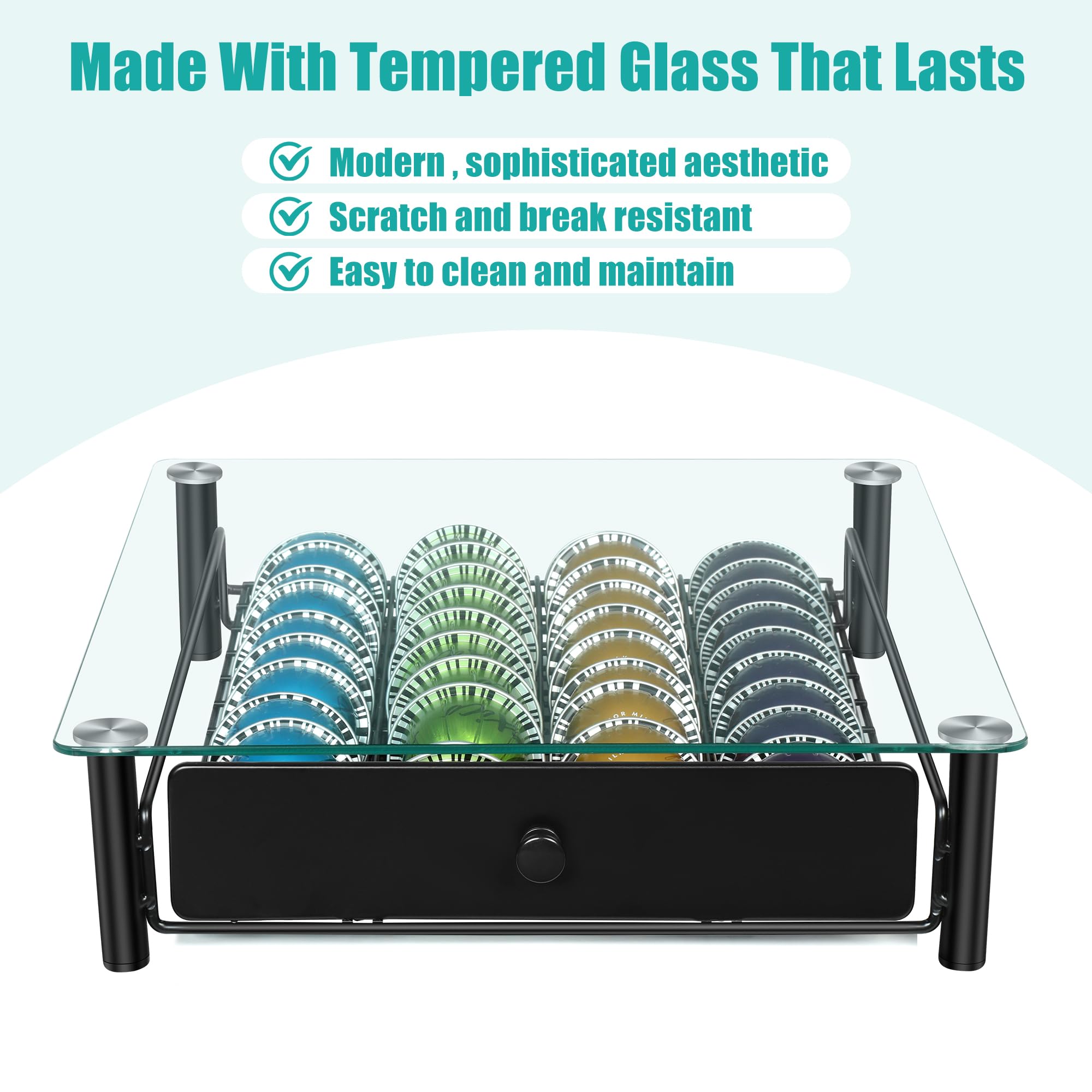 ROWISE pod drawer side rails shown for steady, smooth sliding and secure storage