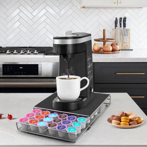 ROWISE coffee pod drawer side rails for smooth sliding and pod security