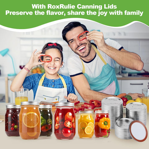 RoxRulie 116-piece canning lids pack for home cooks and beginners.