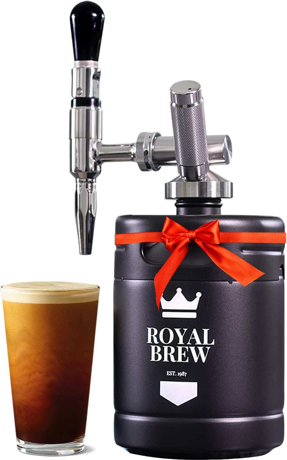 Royal Brew Nitro Cold Brew Maker on kitchen counter for barista-style cold brew at home